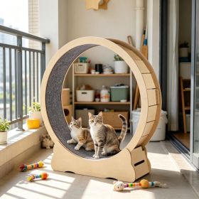 Wooden Cat Exercise Wheel